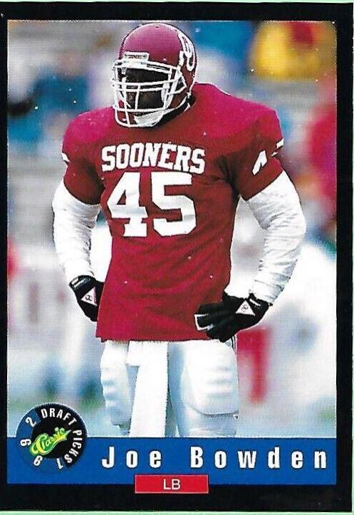 Joe Bowden #12 Football Cards 1992 Classic Draft Picks