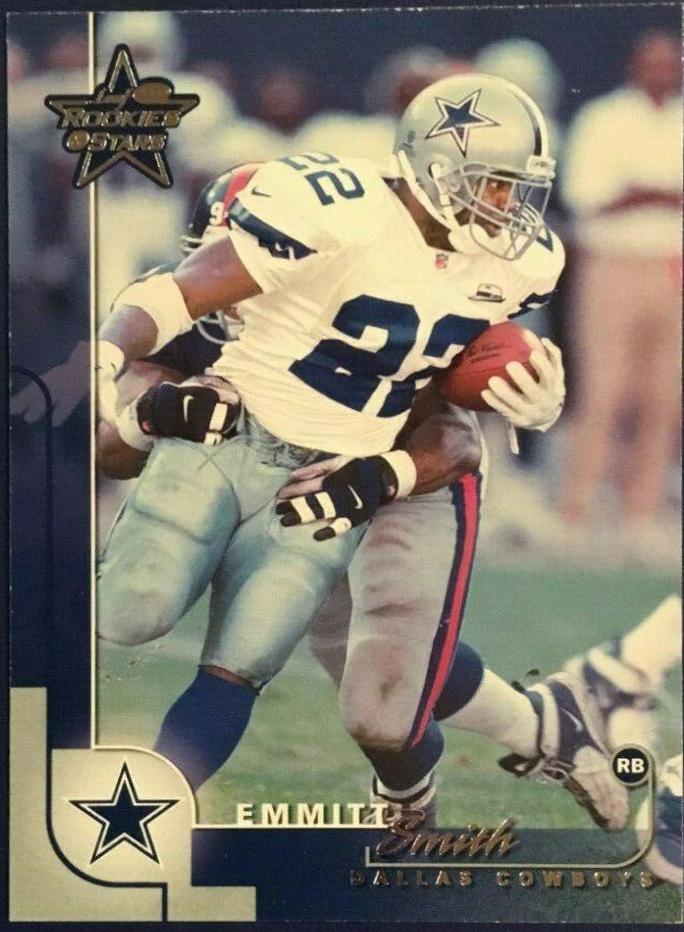 Emmitt Smith #23 Football Cards 2000 Leaf Rookies & Stars