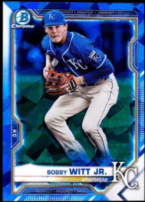 Bobby Witt Jr. #BCP-193 Baseball Cards 2021 Bowman Chrome Sapphire Prospects