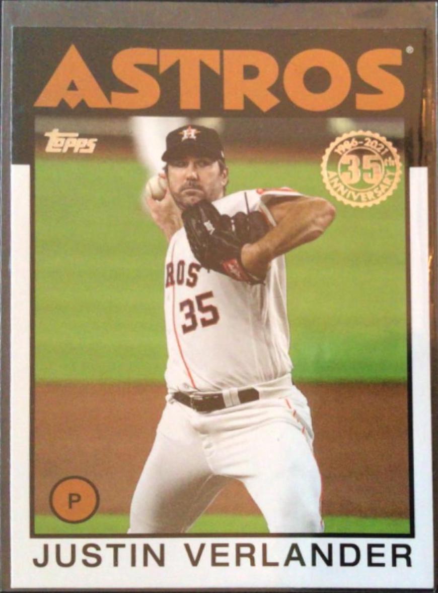 Justin Verlander #86B-53 2021 Topps 1986 35th Anniversary Baseball