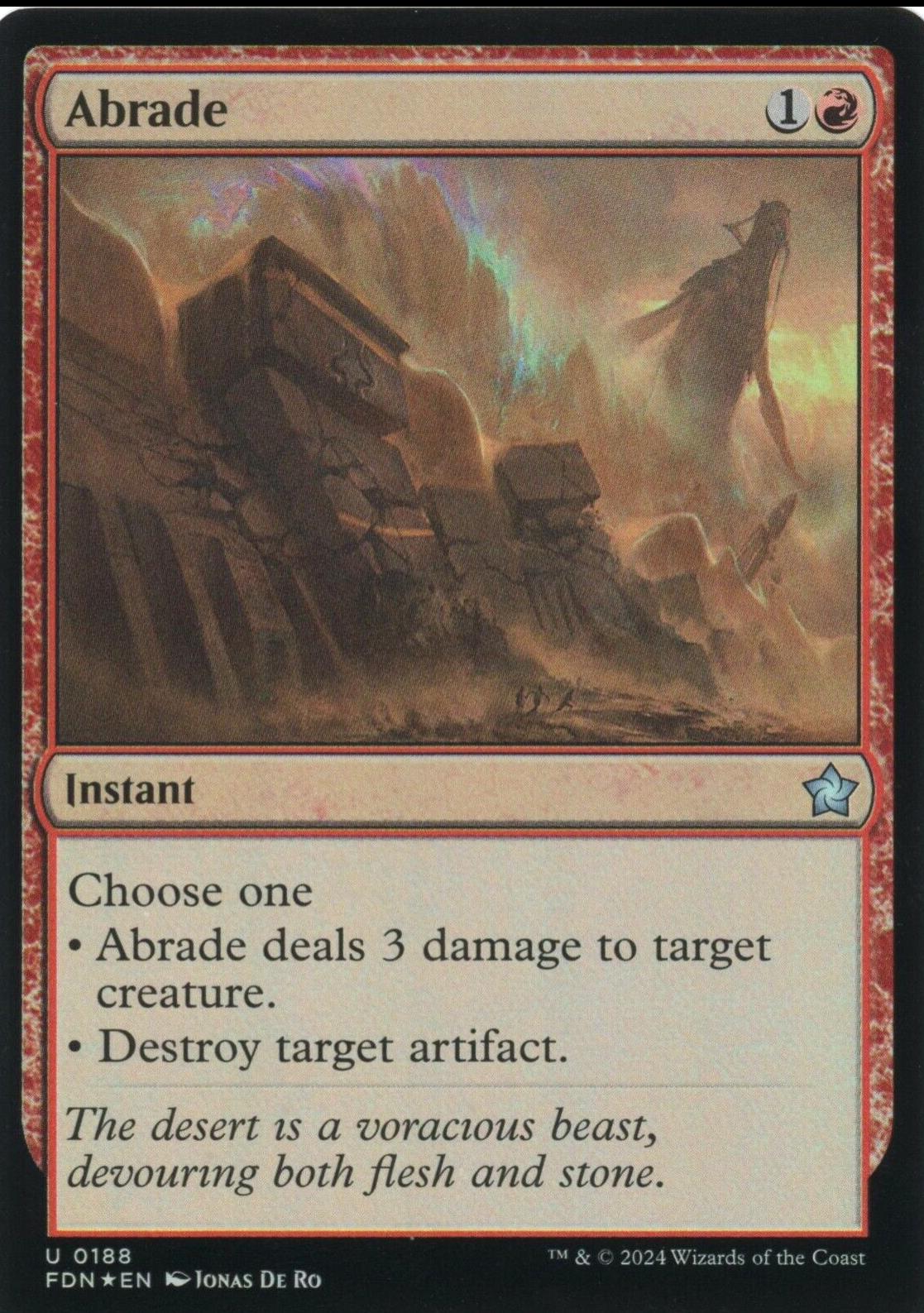 Abrade [Foil] (Magic Foundations)