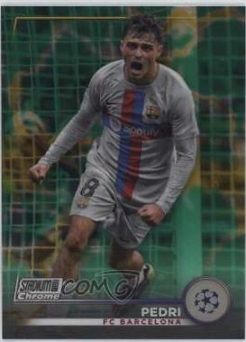 Pedri #62 Soccer Cards 2022 Stadium Club Chrome UEFA Competitions