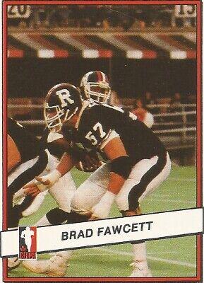 Brad Fawcett #11 Football Cards 1985 Jogo CFL