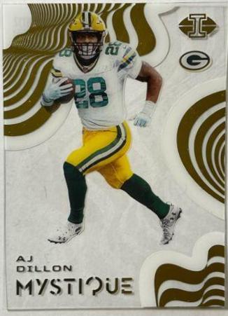 AJ Dillon #MY12 Football Cards 2020 Panini Illusions Mystique