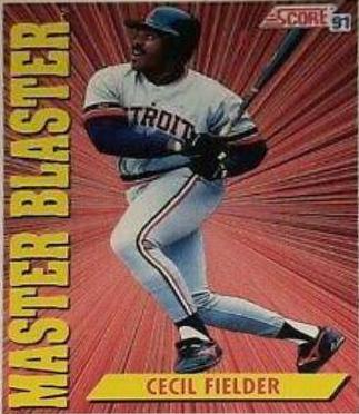 Cecil Fielder #693 Baseball Cards 1991 Score