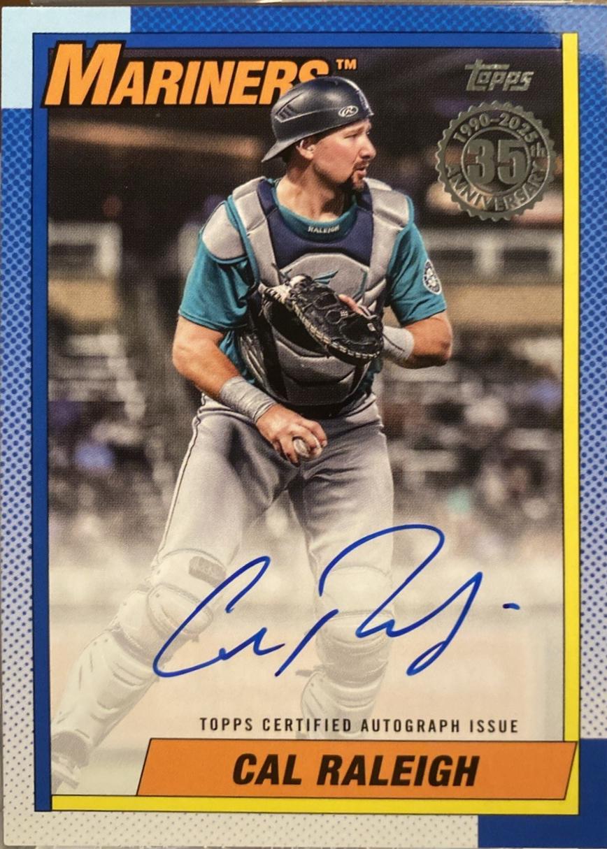 Cal Raleigh [Black] #90A-CRA Prices | 2025 Topps 1990 Autograph ...