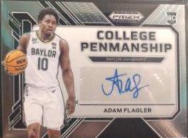 Adam Flagler #CP-ADF Basketball Cards 2023 Panini Prizm Draft Picks College Penmanship Autographs