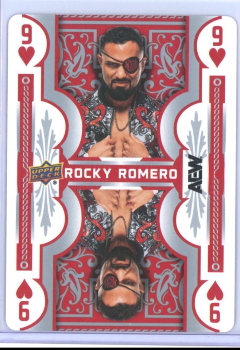 Rocky Romero #PC-32 Wrestling Cards 2025 Upper Deck AEW Double or Nothing Playing Card