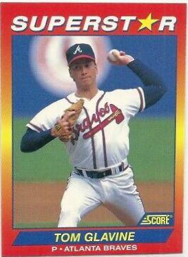 Tom Glavine #15 Baseball Cards 1992 Score Superstars