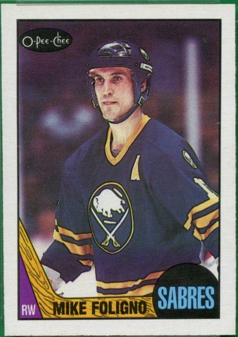 Mike Foligno #40 Hockey Cards 1987 O-Pee-Chee