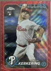 Orion Kerkering [RayWave Red Refractor] #180 Baseball Cards 2024 Topps Chrome Prices