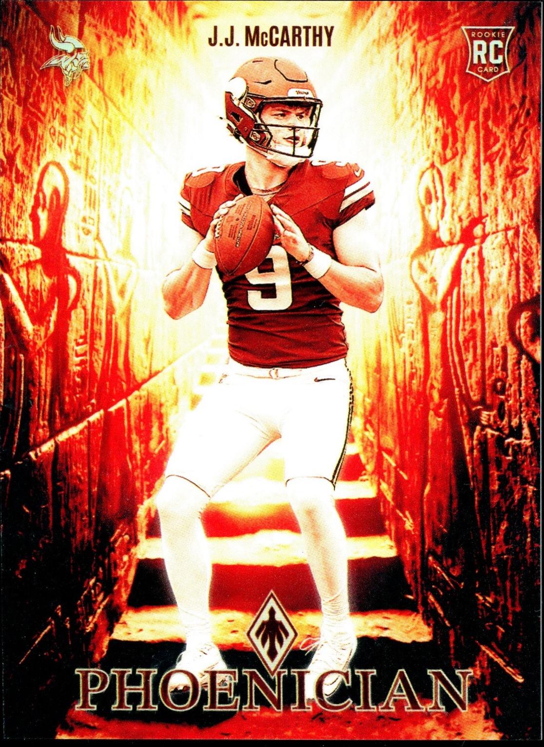 J.J. McCarthy #2 Football Cards 2024 Panini Phoenix Phoenician