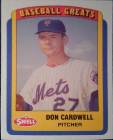 Don Cardwell #72 1990 Swell Baseball Greats