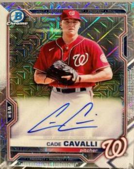Cade Cavalli #BMA-CC 2021 Bowman Chrome Mega Box Mojo Autographs Baseball