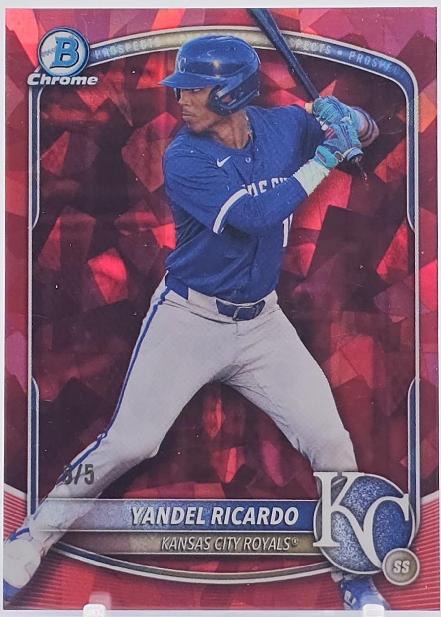 Yandel Ricardo [Red] #BDC-31 Prices | 2025 Bowman Draft Sapphire ...