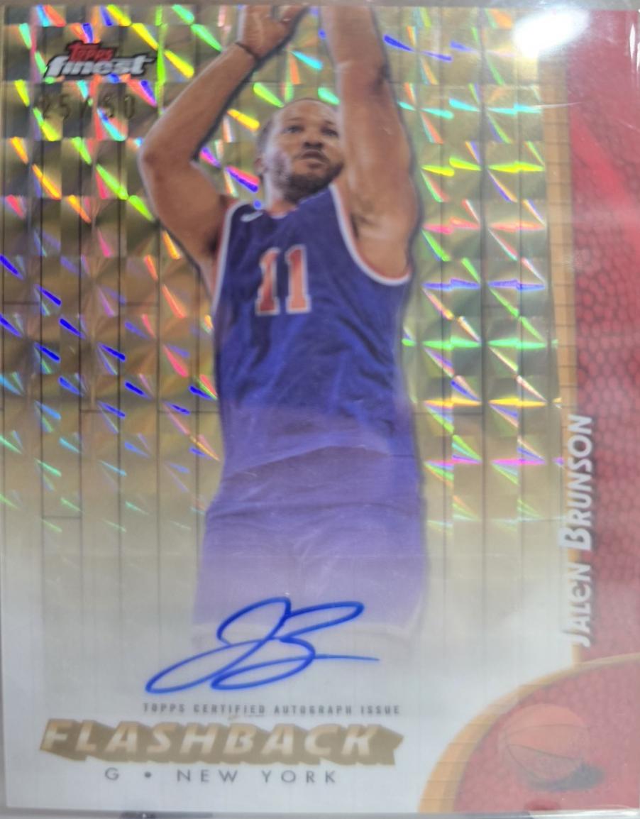 Jalen Brunson [Gold Refractor] #FBA-JB