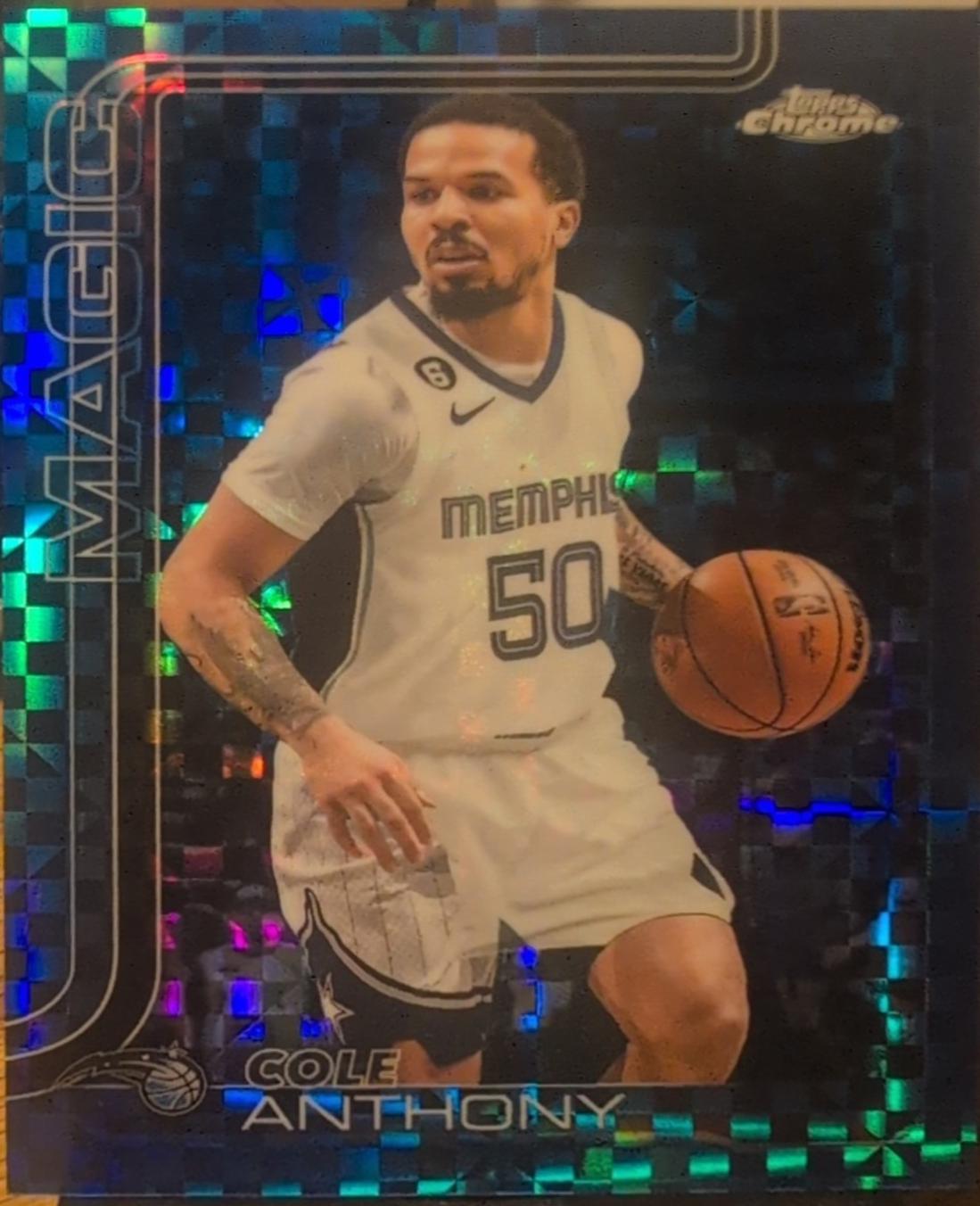 Cole Anthony [Blue X-Fractor] #175