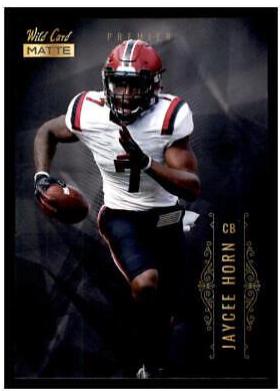 Jaycee Horn #MBC-15 Football Cards 2021 Wild Card Matte