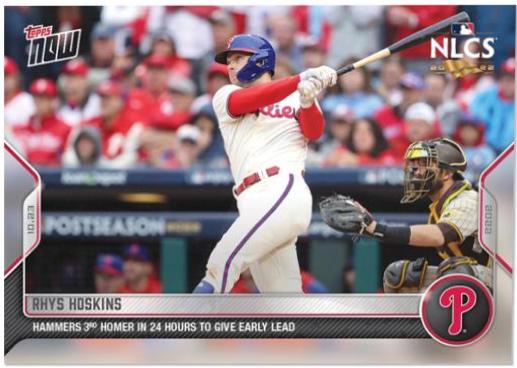 Rhys Hoskins #1123 2022 Topps Now Baseball