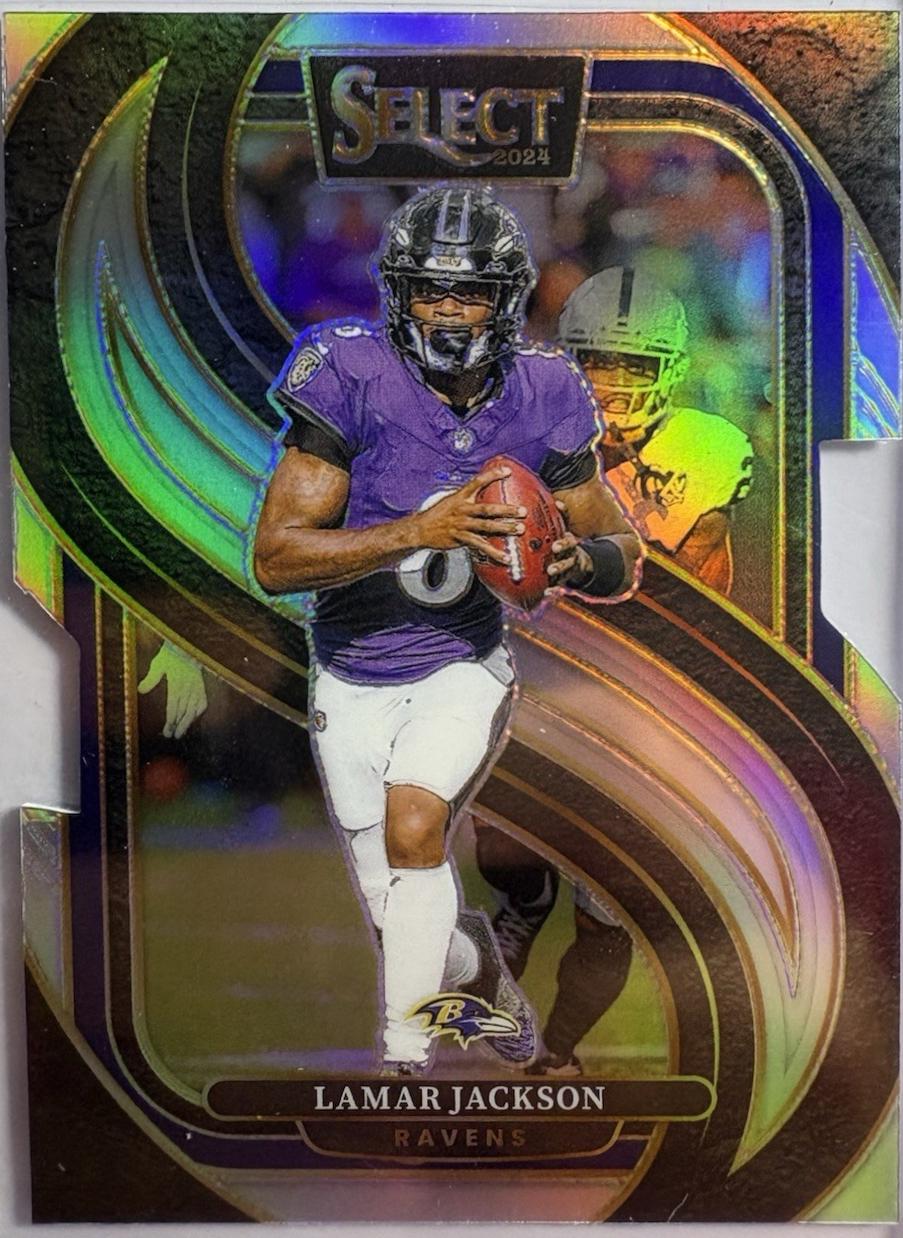 Lamar Jackson [Silver Prizm Die-Cut] #121 Prices | 2024 Panini