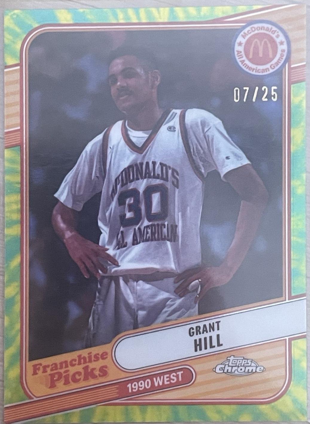 Grant Hill [Tie-Dye Refractor] #REA-GRA