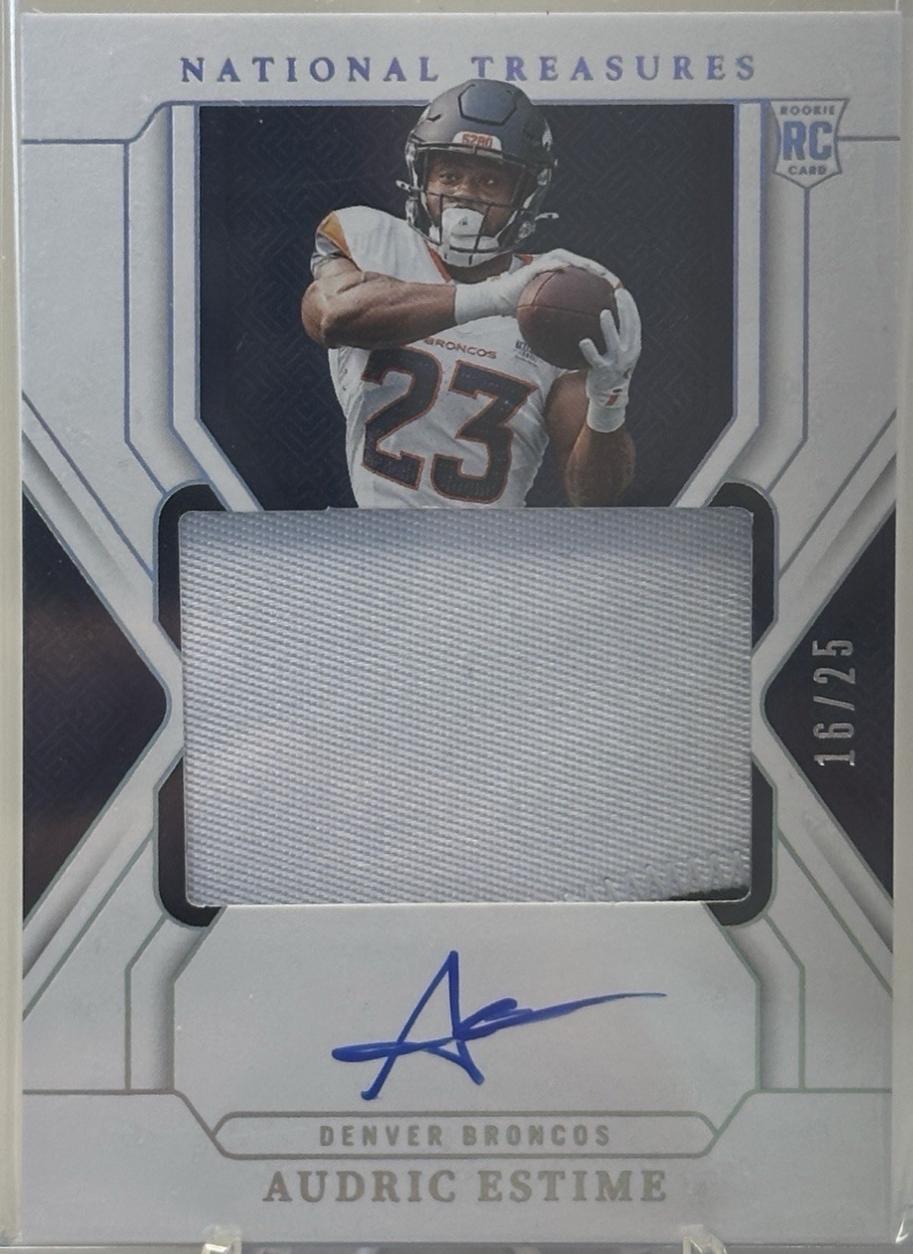 Audric Estime [Holo Silver Patch Autograph] #175