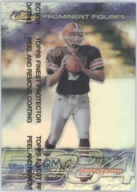 Tim Couch #PF9 1999 Topps Finest Prominent Figures Football
