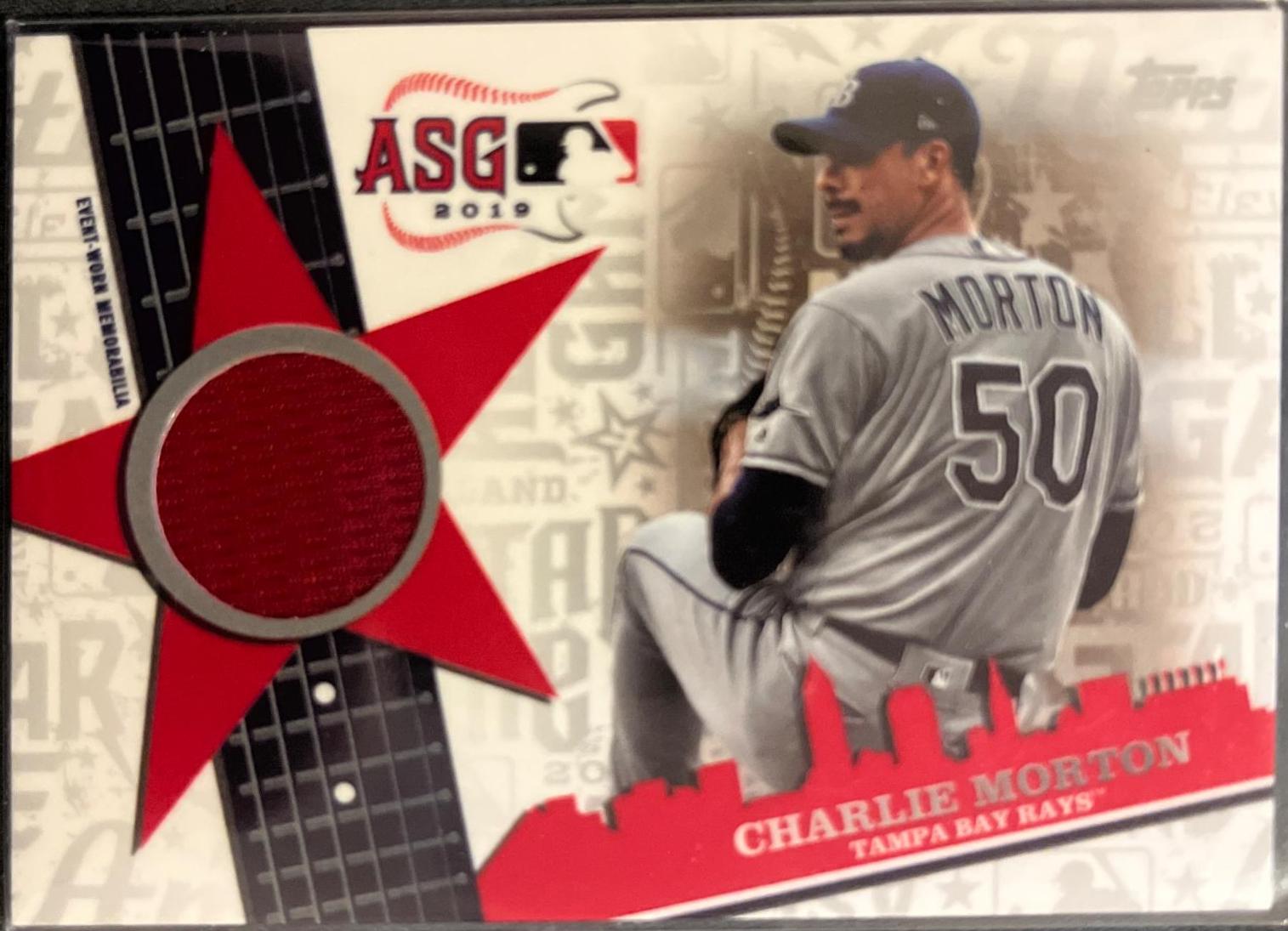 Charlie Morton #ASSR-CM Baseball Cards 2019 Topps Update All Star Stitches Relics