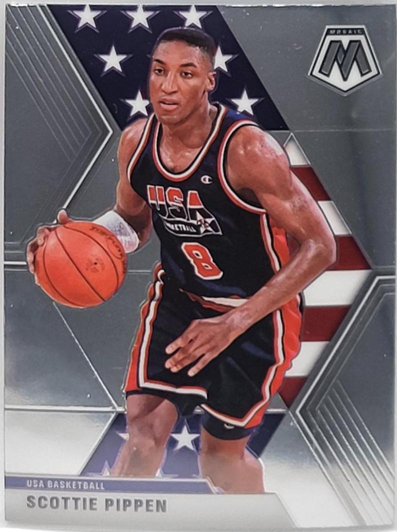 Scottie Pippen #256 Basketball Cards 2019 Panini Mosaic