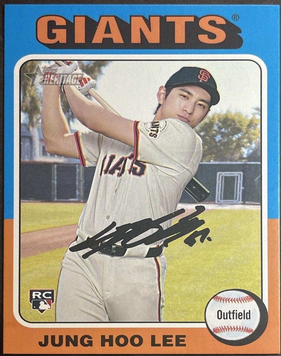 Jung Hoo Lee #OB-6 Baseball Cards 2024 Topps Heritage Oversized 1975