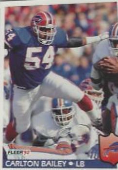 Carlton Bailey #17 Football Cards 1992 Fleer