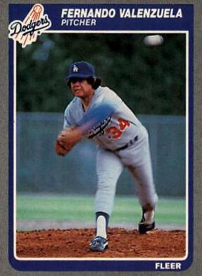 Fernando Valenzuela #387 Baseball Cards 1985 Fleer