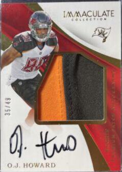O.J. Howard #123 2017 Panini Immaculate Collection Football