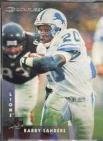 Barry Sanders #11 Football Cards 1997 Donruss