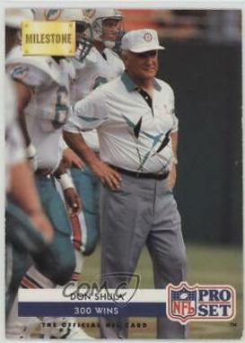 Don Shula #23 1992 Pro Set Football
