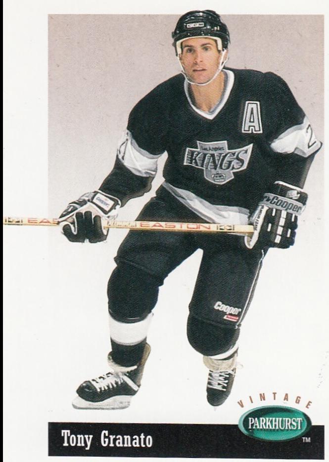 Tony Granato #V76 Hockey Cards 1994 Parkhurst Vintage