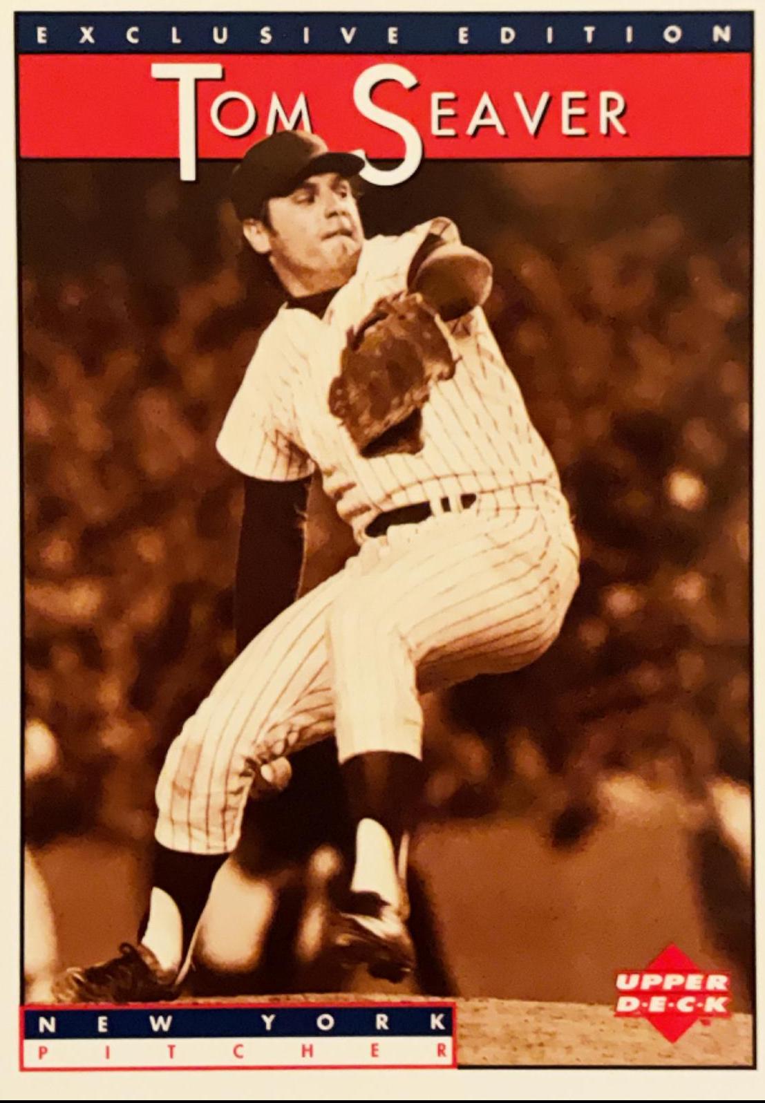 Tom Seaver #9 Baseball Cards 1995 Upper Deck Sonic Heroes of Baseball