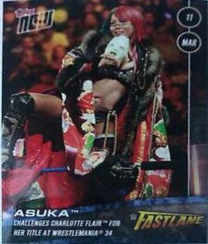 Asuka #12 Wrestling Cards 2018 Topps Now WWE