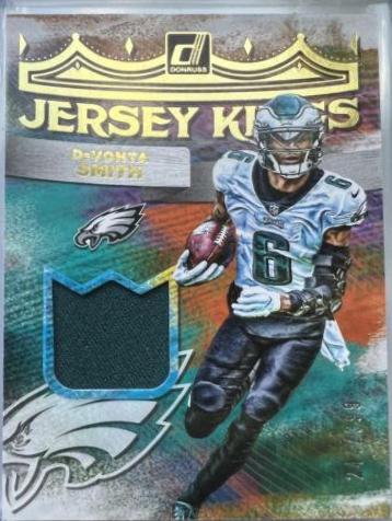 DeVonta Smith #JK-18 Football Cards 2022 Panini Donruss Jersey Kings