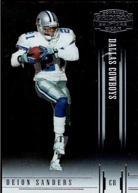 Deion Sanders #29 2005 Panini Donruss Gridiron Gear Football