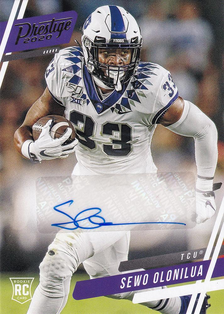 Sewo Olonilua #11 Football Cards 2020 Panini Chronicles Draft Picks Prestige Signatures