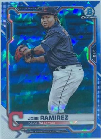 Jose Ramirez #19 2021 Bowman Chrome Sapphire Baseball