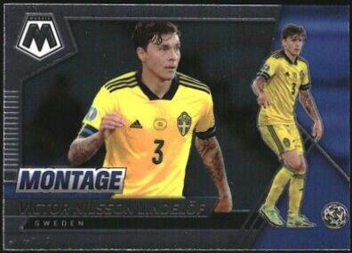 Victor Nilsson Lindelof #9 Soccer Cards 2021 Panini Mosaic Road to FIFA World Cup Montage