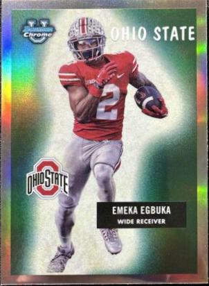 Emeka Egbuka #55BF-18 Football Cards 2023 Bowman Chrome University 1955