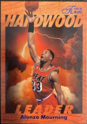 Alonzo Mourning #14 Basketball Cards 1997 Fleer Flair Hardwood Leaders