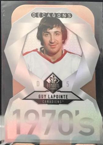 Guy Lapointe #DC-15 Hockey Cards 2020 SP Signature Edition Legends Decagons