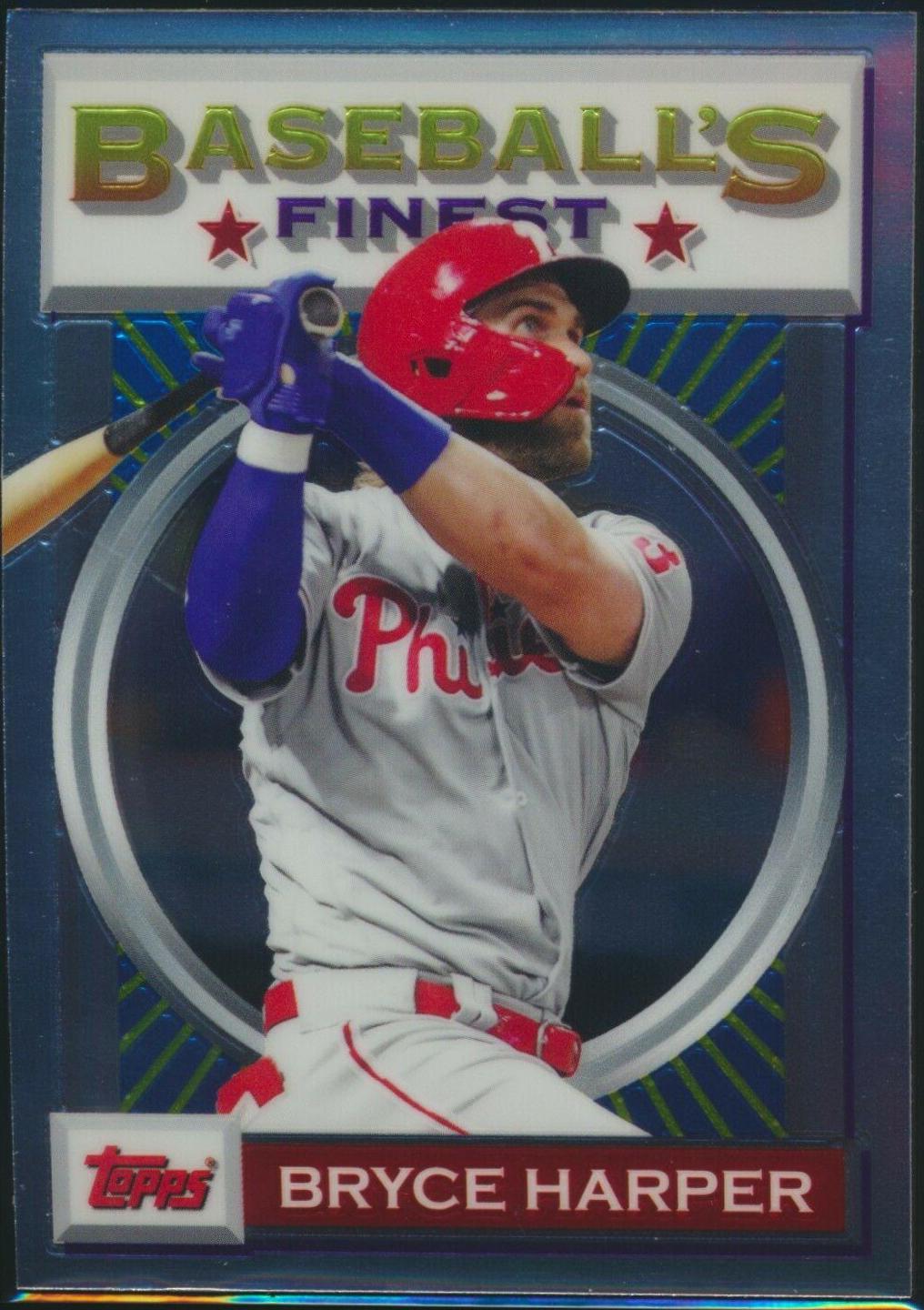 Bryce Harper #186 2020 Topps Finest Flashbacks Baseball