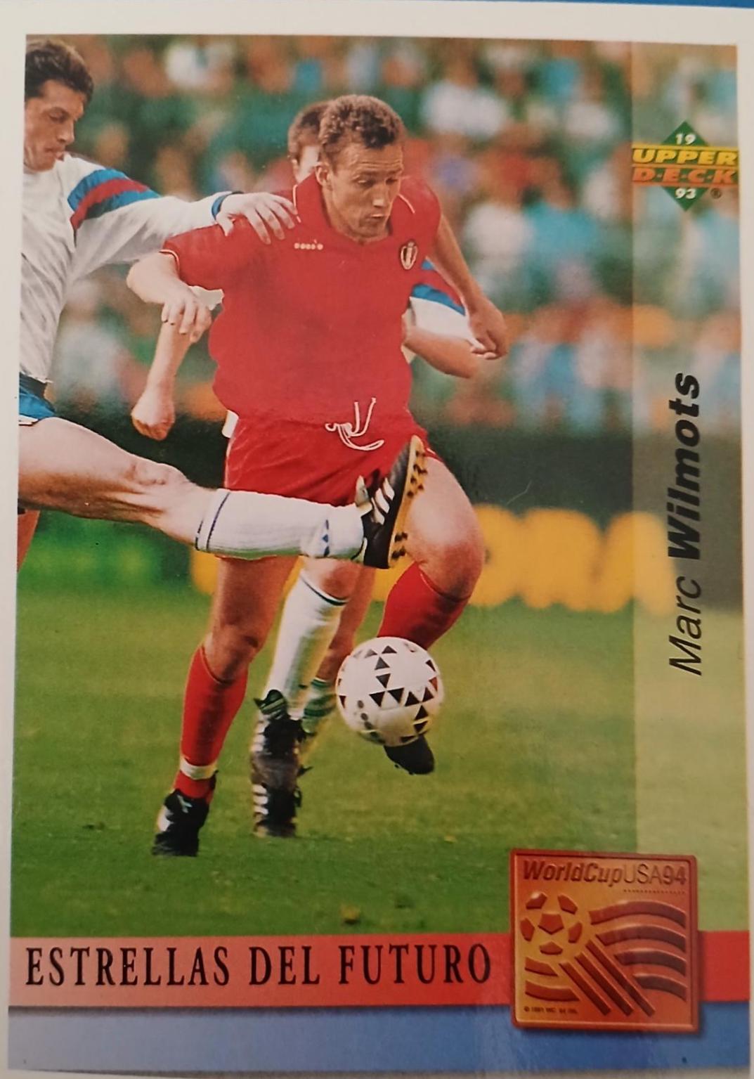 Marc Wilmots #151 1993 Upper Deck World Cup Preview Adams Gum Soccer