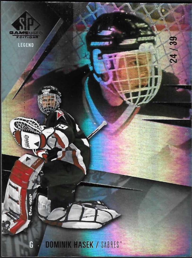 Dominik Hasek #194 2023-24 SP Game Used Hockey