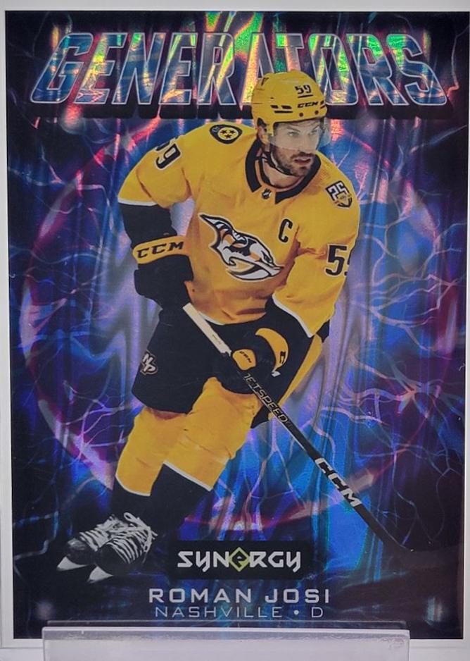 Roman Josi #G-13 Hockey Cards 2024 Upper Deck Synergy Generators
